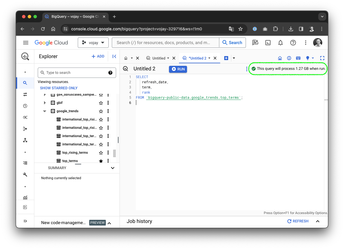 BigQuery most important rule