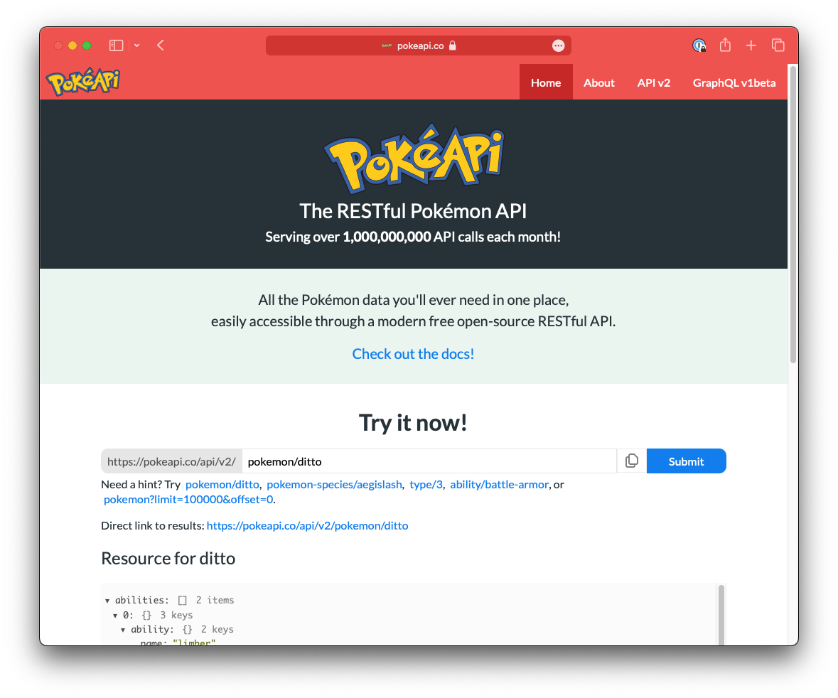 Pokémon API