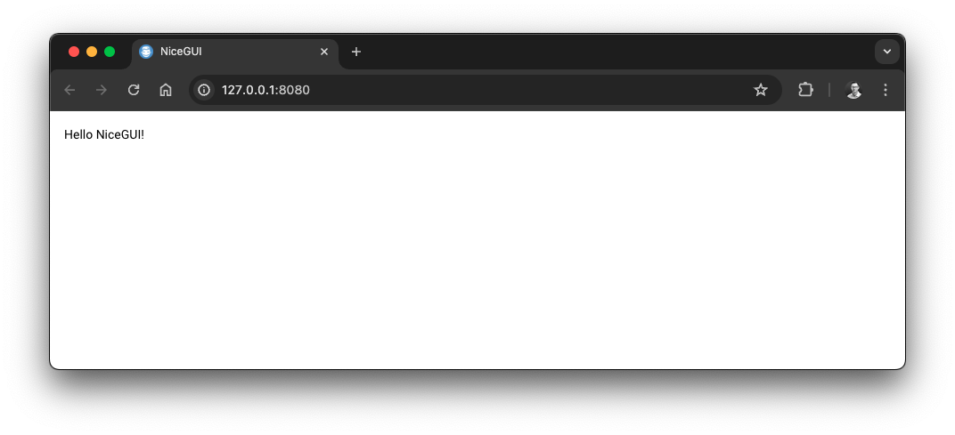 Hello NiceGUI