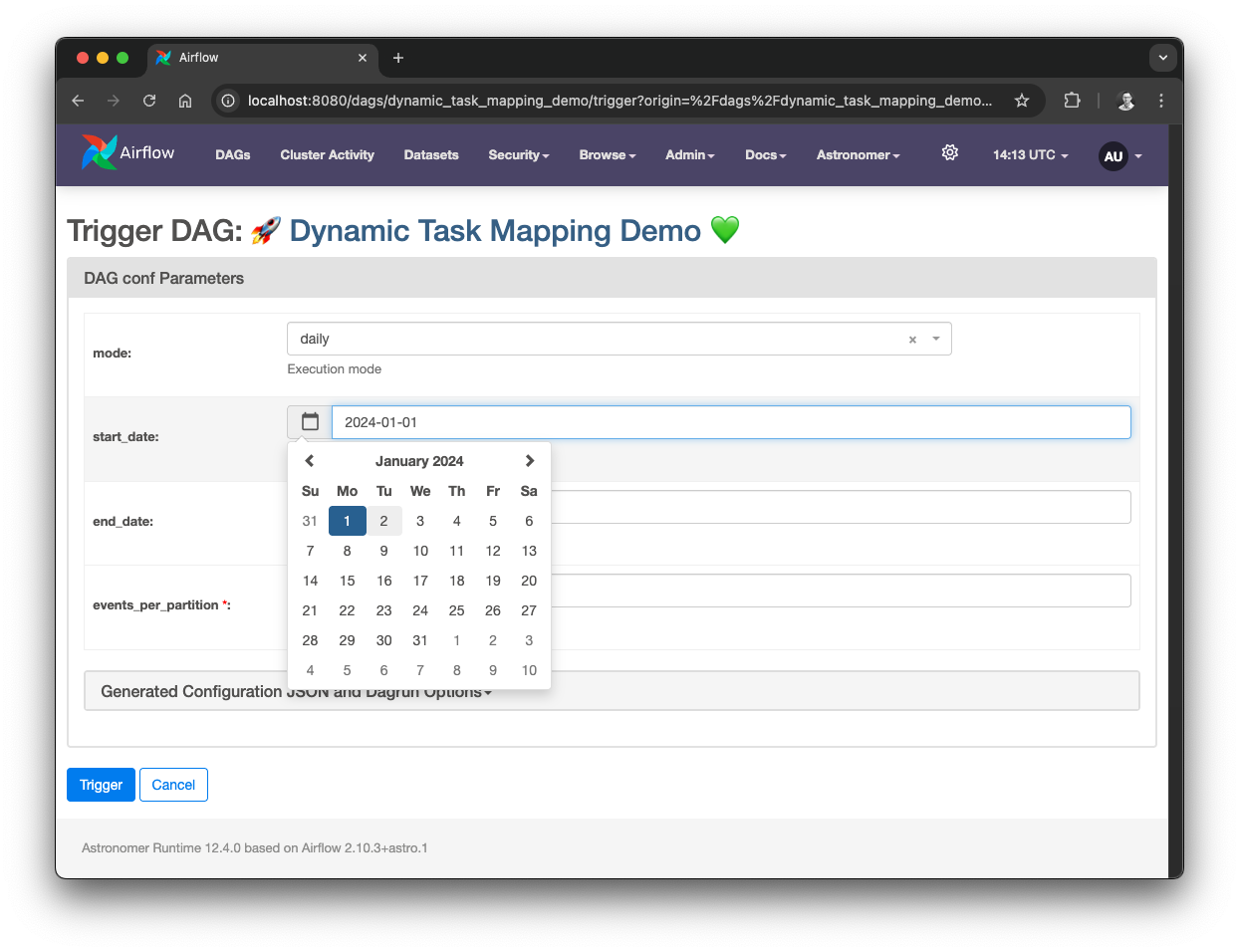 Parameterized DAG