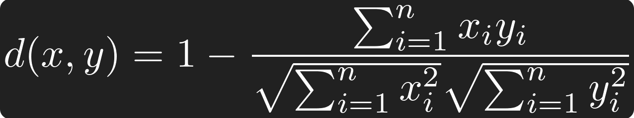 Cosine Distance